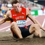 Simon Ehammer: il lui a manqué quelques centimètres pour une médaille KEYSTONE/EPA/ALEX PLAVEVSKI